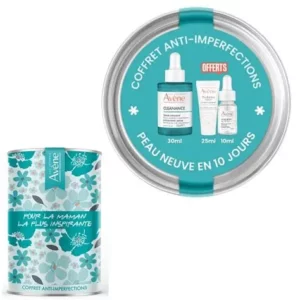 AVENE - COFFRET ANTI IMPERFECTIONS : SERUM EXFOLIANT 30ML + EMULSION HYDRATANTE 25ML ET HYALURON ACTIV B3 10ML OFFERTS